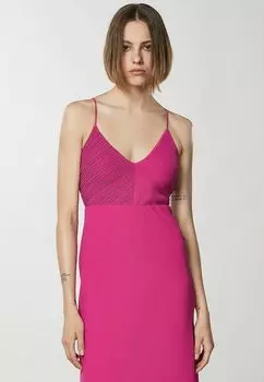 Длинное платье Long Crepe Patrizia Pepe, цвет flash fuxia