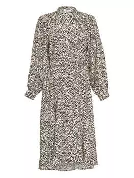 Длинное платье MOSS COPENHAGEN, бежевый