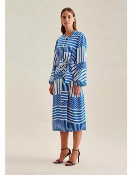 Длинное платье Seidensticker Regular, цвет mittelblau