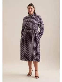 Длинное платье Seidensticker Regular, фиолетовый