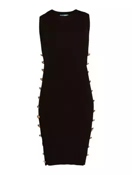 Длинное платье TOOCHE Knielanges Strick Manhattan, черный