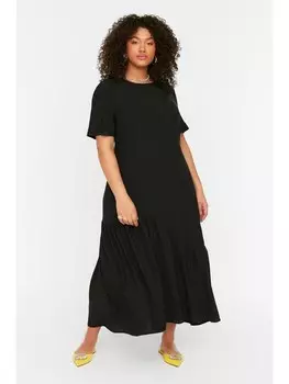 Длинное платье trendyol, черный