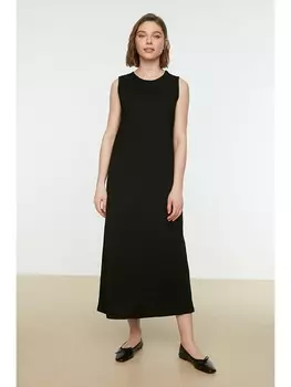 Длинное платье trendyol, черный