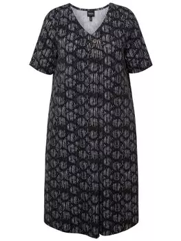 Длинное платье Ulla Popken Jersey, черный