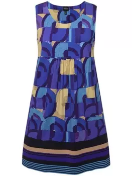 Длинное платье Ulla Popken Jersey, цвет mittelblau