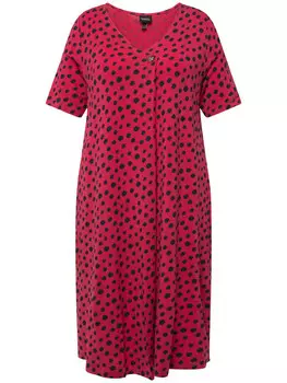 Длинное платье Ulla Popken Jersey, цвет dunkel rosa