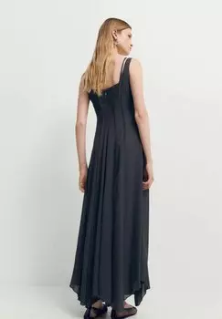 Длинное платье VALE Mango, серый