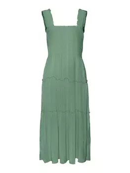 Длинное платье Vero Moda, зеленый