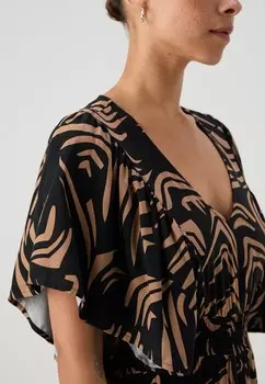 Длинное платье VMEVA EASY V NECK ANKLE DRESS Vero Moda, черный