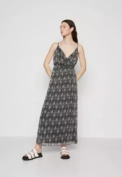 Длинное платье Vmsmilla Singlet Wrap Vero Moda, черный