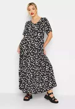 Длинное платье Yours Clothing, черный