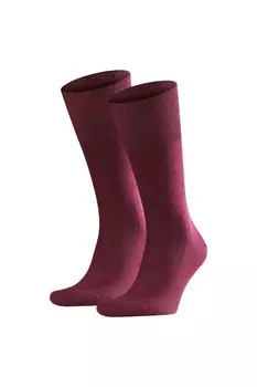 Длинные носки из шерсти Falke, бургундия