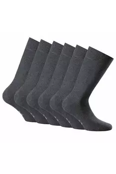 Длинные носки Rohner — 6 пар Rohner Basic, серый