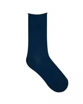 Длинные однотонные женские носки Bleufort, синий