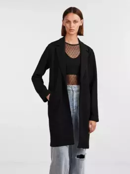 Длинный блейзер "PCNULA LS BLAZER NOOS" Pieces, черный