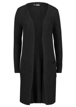 Длинный кардиган Bpc Bonprix Collection, черный