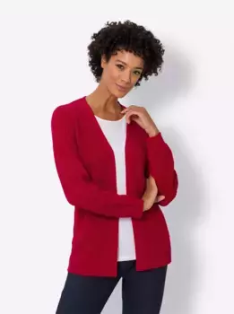 Длинный кардиган Classic Basics, красный