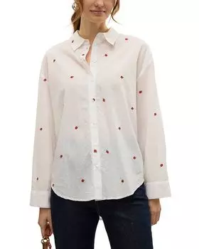 Длинный рукав Рубашка Vero Moda, белый