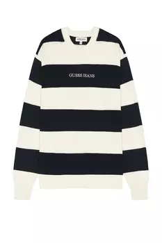 Длинный свитер в полоску Guess Jeans, sandy shore and daring ocean stripes