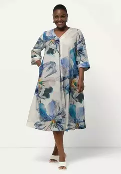 Дневное платье 3/4 SLEEVE Ulla Popken, темно-синий