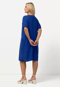 Дневное платье BASIC SHORTSLEEVE MIDI LENGTH Ulla Popken, синий