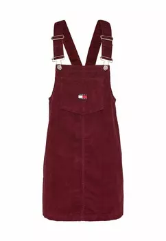 Дневное платье FINE PINAFORE Tommy Jeans, темно-красный
