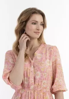 Дневное платье MIDI MIT BLUMENPRINT usha, светло-розовый