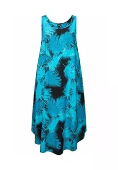 Дневное платье PALM SLEEVELESS A-LINE Ulla Popken, черный