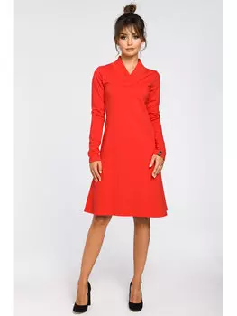 Дневное платье regular fit Bewear, красный