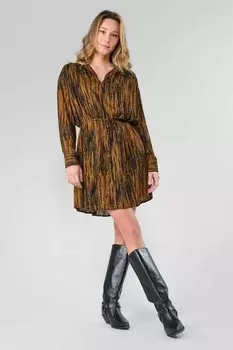 Дневное платье ROBE DROITE ROY Le Temps Des Cerises, коричневый