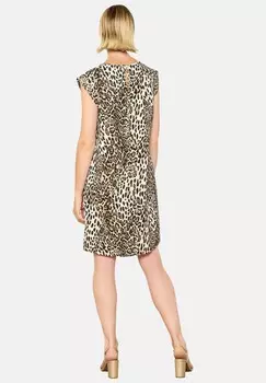 Дневное платье SHORT WITH LEOPARD PRINT LolaLiza, бежевый