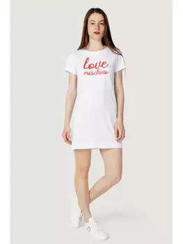 Дневное платье to fit Love Moschino, белый