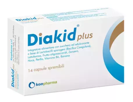 Добавка Diakid Plus 14 сжимаемых капсул Konpharma