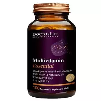 Doctor Life Multivitamin Essential, биоактивные витамины и минералы, Добавка , 100 капсул. Inna marka