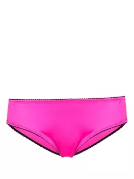Dolce & Gabbana атласные трусы-брифы средней посадки, розовый