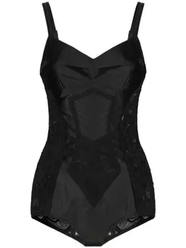 Dolce & Gabbana боди со вставками, черный