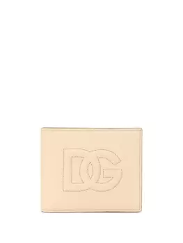 Dolce & Gabbana бумажник с тисненым логотипом, нейтральный цвет