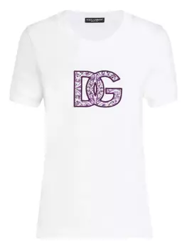 Dolce & Gabbana футболка с логотипом, белый