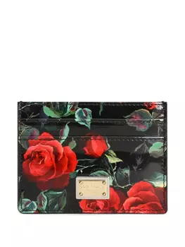 Dolce & Gabbana картхолдер с принтом, черный