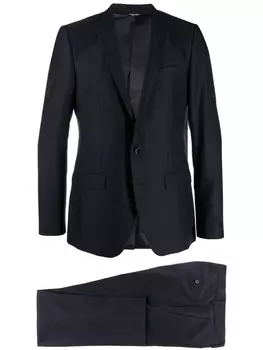 Dolce & Gabbana классический костюм-двойка, синий