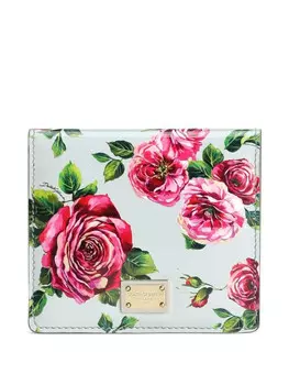 Dolce & Gabbana кошелек с цветочным принтом, синий