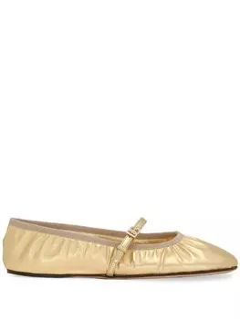 Dolce & Gabbana кожаные балетки, золотистый