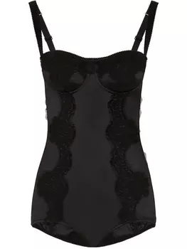 Dolce & Gabbana кружевной бюстгальтер-балконет, черный