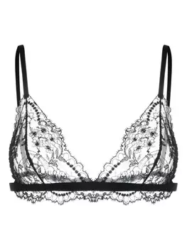 Dolce & Gabbana кружевной бюстгальтер с треугольными чашками, черный