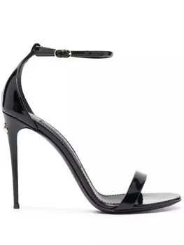Dolce & Gabbana лакированные босоножки, черный