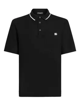 Dolce & Gabbana рубашка поло, черный