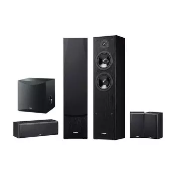 Домашний кинотеатр Yamaha NS-F51+NS-C51+NS-B51+NS-SW050, чёрный