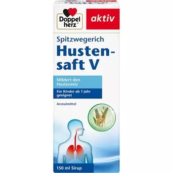 Doppelherz Spitzwegerich Сироп от кашля V Фитотерапия для облегчения респираторных симптомов простуды 150 мл