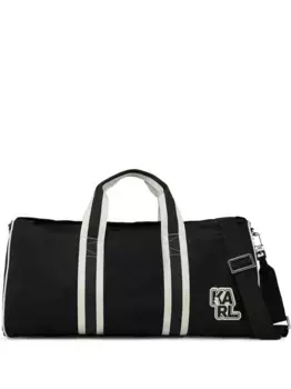 Дорожная сумка с логотипом KARL LAGERFELD, черный
