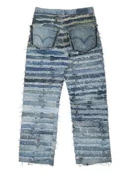 Doublet джинсы с эффектом потертости, синий